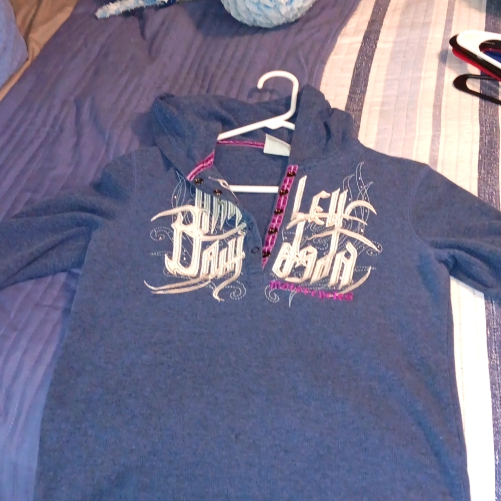 Ladies Harley hooded sweatshirt sz large